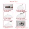 Eyelash Extension Pad, Professional Clear Thick Reusable Round Silicone Eyelash Extension Stand Holder Pallet Eyelash Pad Makeup Tool for Easy Pick Up False Eyelash False Eyelash Holder Pads