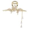 Leadigol 2PCS Alloy Butterfly Hair Clip,Rhinestone Butterfly Hair Clip Geometric Shape Hair Claw Clips for Women