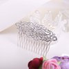 EVER FAITH 1920 Style Bridal Hair Accessories Art Deco Austrian Crystal Wedding Hair Comb for Women Clear Silver-Tone