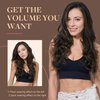 GOO GOO Clip in Hair Extensions Real Human Hair, 24inch 120g 7Pcs, 4/27/4 Balayage Chocolate Brown to Caramel Blonde, Remy Human Hair Extensions Clip ins for Women, Natural Human Hair