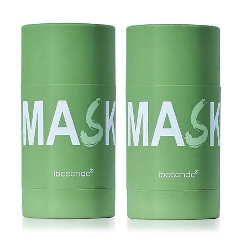 2PCS Deep Cleanse Mask Stick for Face,Blackhead Remover with Green Tea Extract,Poreless Deep Cleanse Mask Stick for Purifying,Moisturizing,Oil Control Reduce for Women and Men