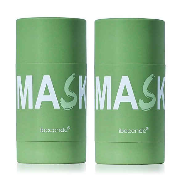 2PCS Deep Cleanse Mask Stick for Face,Blackhead Remover with Green Tea Extract,Poreless Deep Cleanse Mask Stick for Purifying,Moisturizing,Oil Control Reduce for Women and Men