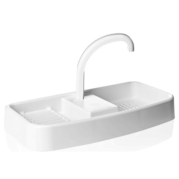 Sink Twice for Toilet Tanks Measuring 15.25" - 16.8" (Measured with lid Off)