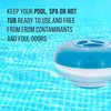 U.S. Pool Supply Pool & Spa Floating Chlorine & Bromine 1" Tablet Chemical Dispenser, 5" Diameter, Collapsible Floater