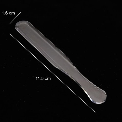 10 Pieces Transparent Plastic Facial Mask Mixing Spatula Stick Cosmetic Spatula Mask Mixing Spatula DIY Face Beauty Makeup Tool