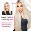 REECHO Hair Extensions, 11PCS Clip in Hair Extensions 24" Long Straight hair extensions HE005 Natural Soft Synthetic Hairpieces for Women – Black