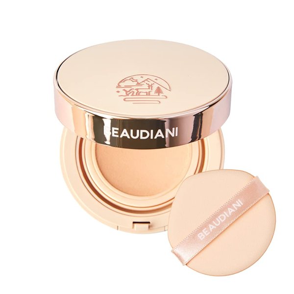 Beaudiani Mesh Tight up Cushion 02, foundation, Light Beige, Korean Makeup, Natural coverage, glowing makeup, dewy cushion, flawless coverage, 24hr long-lasting, For all skin type