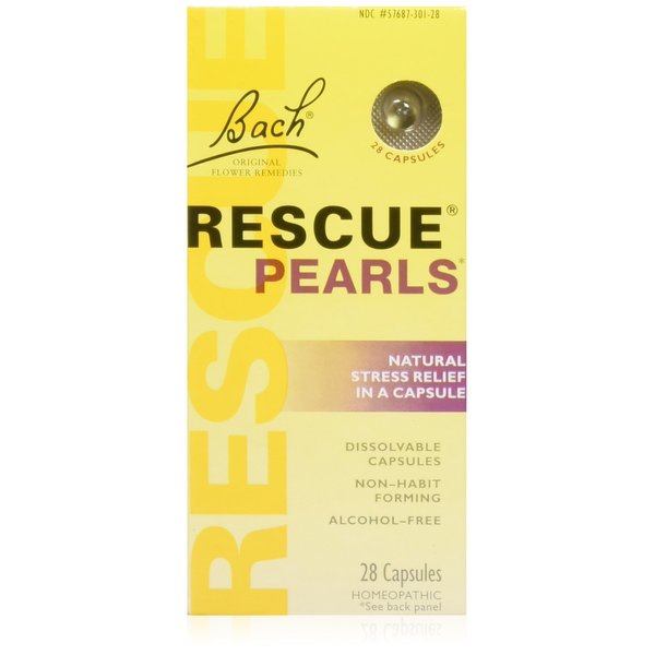Bach Rescue Pearls Natural Stress Relief,28 Capsules (Pack of 2)