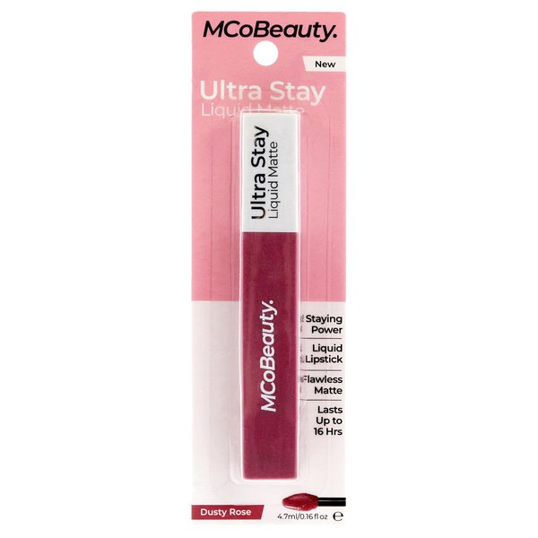 MCoBeauty Ultra Stay Matte Liquid Lipstick - Creamy Formula That Lasts Up To 16 Hours - Delivers Flawless, High-Impact Color In A Matte Finish - Unique Arrow Applicator - Dusty Rose - 0.16 Oz