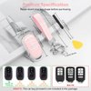 PIFOOG Key Fob Cover for Honda 2023 2024 Accord Civic HRV CRV Pilot Accessories 5 Button Car Keys Case Shell Bling Keychain Full Protector TPU Women Girly Pink Silver
