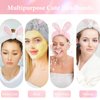 Ondder Spa Headband for Washing Face Bunny Ear Spa Headbands and Wristbands for Skincare Face Wash Head Bands & Wrist Bands for Women Girls