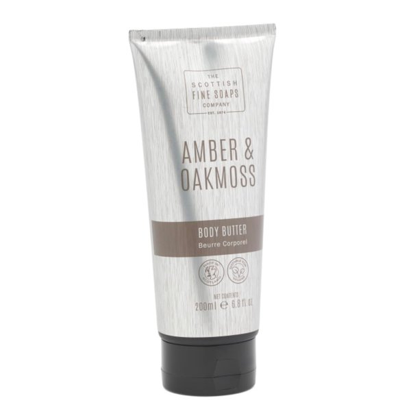 Scottish Fine Soaps AMBER & OAKMOSS Body Butter 6.8 oz