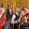 KatchOn, Happy New Years Eve Party Hats - Pack of 4 | Black and Gold New Years Eve Hats, New Years Eve Party Supplies 2024 | New Years Hats for NYE Decorations 2024 | Happy New Years Decorations 2024