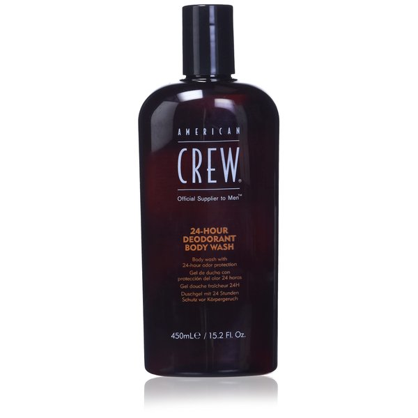 American Crew Men's Body Wash, Body Wash with 24 Hour Odor Protection, Deodorant Body Wash, 15.2 Fl Oz