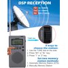 ZHIWHIS Portable Radio, AM FM Stereo Receiver, DSP Small Pocket Radios Operated by AA Batteries, Digital Clock/Presets/Start Timer/Sleep Timer for Walking/Running ZWS-903