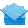 Amcrate Big Party Pack 100 Count Caribbean Blue Beverage Napkins - Ideal for Wedding, Party, Birthday, Dinner, Lunch, Cocktails. (4” x 4”)