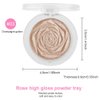 Rose Gold Face Highlighter Makeup Shimmer Glitter Rose Sparkly Highlighters Makeup Powder Palette for Face Cheek Skin iluminadores iluminador (gold)