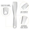 Sibba 3 PCS Facial Spatula Massage Eye Roller Dark Circles Skincare Tool Face Cream Lotion Makeup Stainless Steel Applicator Wand Neck Lines Beauty Instrument Stick Spoon Device(Silver)