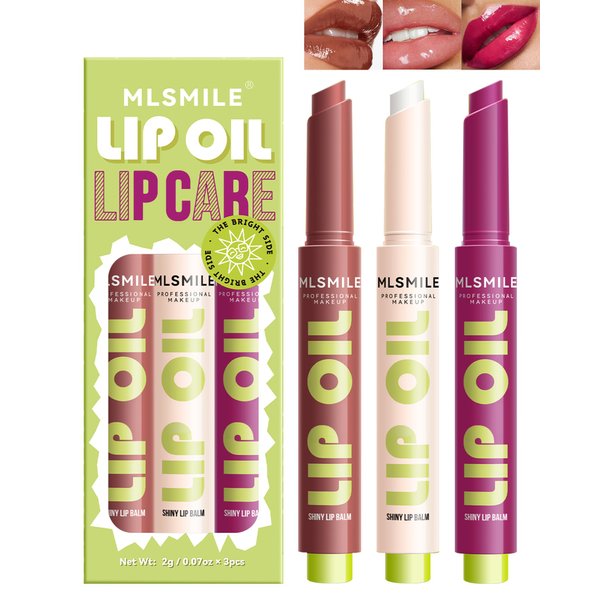 Jelly Lipstick Lip Stain Set,Tinted Lip Balm Click Lip Gloss Pen,Lightweight Melting Solid Lip Gloss,Waterproof Long Lasting Moisturizing Lip Tint,Vivid Color Glossy Natural Lip Glaze Lip Makeup-SetB