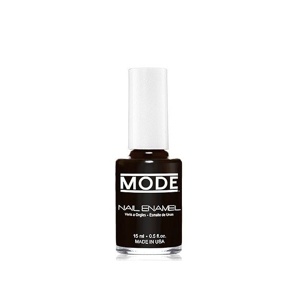 MODE Nail Enamel Shade #160 Pure Bold Black with a Cream Finish - Long Wear, High Gloss, Chip Resistant, No Cruelty Vegan Salon Nail Polish Made in the Beautiful USA, 0.50 fl oz