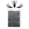 Lash Clusters Individual Lashes Cluster Mixed Tray D Curl Lash Clusters DIY Eyelash Extensions Individual Cluster Lashes Self-application at Home (40D-0.07D,8-16mm)