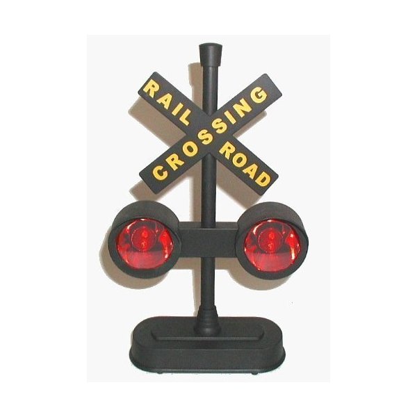 Hayes 15887 Railroad Train / Track Crossing Sign with Flashing Lights and Sounds