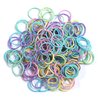 Youxuan Small Hair Elastics for Girls, Soft and Comfy Rubber Bands, 100 PCS Hair Ties, Multi Color
