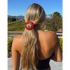 Camila Paris CP2513 French Hair Barrette Clip for Girls, Round Handmade, Victory Red, Strong Hold Grip Hair Clips for Women, No Slip and Durable Styling Girls Hair Accessories, Made in France