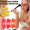 Orange Silicone Nose Shadow Template, Nose Contour Tool, Eyebrow Shaping Stencil, Multifunctional Contour Template, Eyebrow Shaping Eyeliner Stencil, Woman Makeup Tool,Eyes