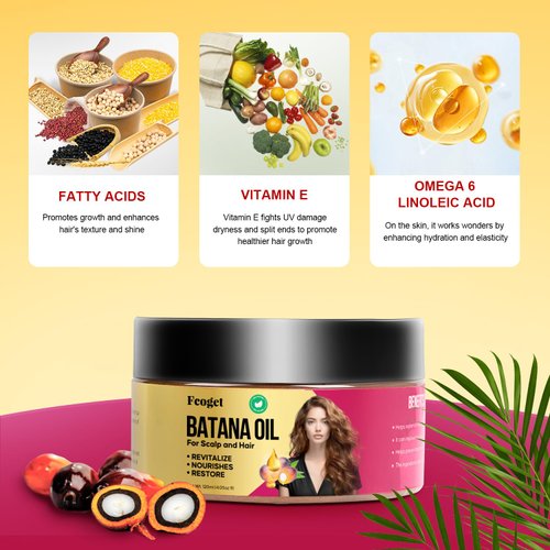 Raw Batana Oil for Hair Growth,100 percent Pure Organic Dr Sebi Hair Oil from Honduras, Prevent Hair Loss, Moisturize for Dry Damaged Hair, Nourish Scalp Conditioner