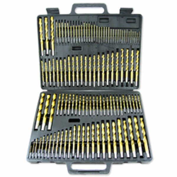 115 Pc Titanium Coated Number Letter Drill Bit Set Kit
