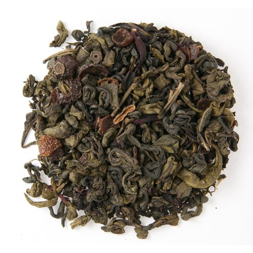 Pomegranate Hibiscus Green Loose Leaf Tea (8oz)