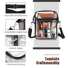 MoKo Clear Bag Stadium Approved for Women, Crossbody Bag Purse Adjustable Strap Shoulder Bags for Concerts Festival Sports Events, Black
