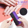 TsMADDTs Nail Files and Buffers Block, Buffer Sanding for Acrylic Nails 3 Way Buffing File 60 60 100 Grit with Brush Pedicure Manicure Tool, 13PCS