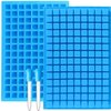 JOERSH Square Candy Molds Silicone Molds for Hard Candy, Gummy, Caramels, Chocolate, Ganache, Ice Cubes, 252 Cavity