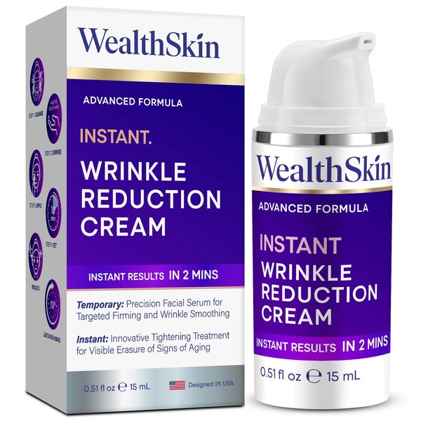 Instant Rapid Wrinkle Eye Cream: Temporary Effects Firm & Lift Under Eye Bags and Reduction Puffiness and Remover Dark Circles - 60 Second Tightener 30mL