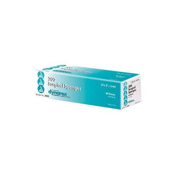 Dukal 2128 White 12-Ply 2" x 2" Premium Gauze Sponges, Non Sterile (DKL2128) Category: Bandages and Dressings