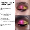 FOCALLURE Chameleon Cream Eyeshadow,Intense Color Shifting Creamy Eye Shadows,Highly Pigmented Metallic,Shimmer,Multi-Reflective Finishes,Wisdom Glow