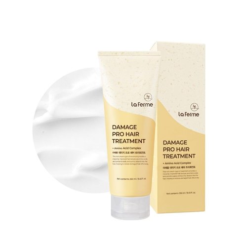 laferme Damage Pro Hair Treatment with Organic ingredient, Provide Nutrition, Soften & Moisturize hair, Sulfate & Paraben free, for Women & Men, 8.45 Fl Oz, Pear & Freesia