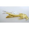 Generic Gold or silver palm tree alligator hair clip for fine thin hair (Primary color: Silver), 1 Count (Pack of 1)