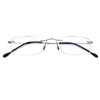 HIYANJN Rimless Readers Blue light proof reading glasses Women Men Anti Glare Filter Lightweight Eyeglasses 1.25