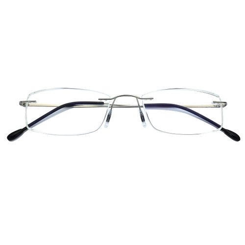 HIYANJN Rimless Readers Blue light proof reading glasses Women Men Anti Glare Filter Lightweight Eyeglasses 1.25