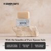The Grandpa Soap Company Epsom Salt Bar Soap - Deep Cleansing Soap, Made with Epsom Salt and Baking Soda, Removes Dirt Grease and Grime, Vegan, For Face and Body, 4.25 Oz, 3 Pack