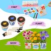 Paint & Plant Children’s Gardening Kit for Girls Boys Toys Garden Flower Gardening Gift for Kids Flower Pots Seeds Art Craft Grow Garden Planting Set for Kids Age 4 5 6 7 8 9 10 11 12 13 14 Years Old