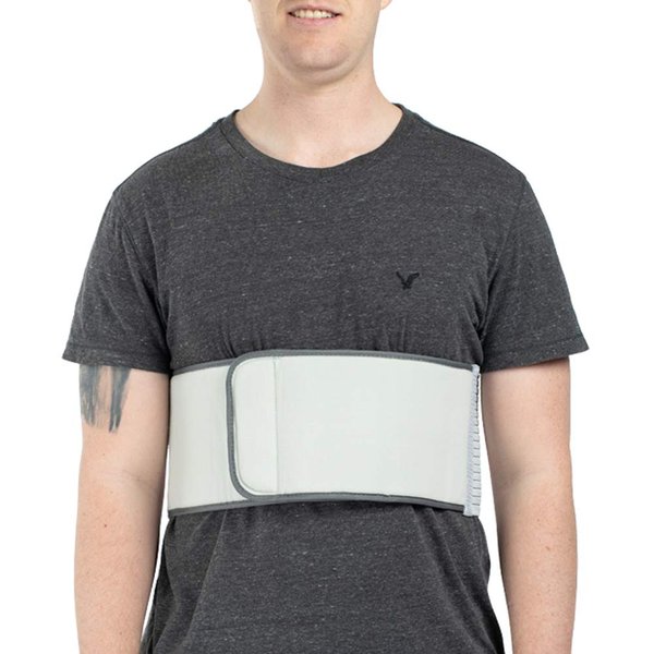 Rib Belt for Men | Rib Injury Binder Support Brace Elastic Rib Cage Protector Wrap for Sore, Cracked, Fractured or Dislocated Rib - Medium