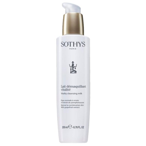 SOTHYS Vitality Cleansing Milk | Refreshing Daily Face Cleanser | Hydrating Grapefruit Extract for Normal or Combination Skin