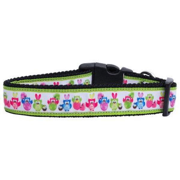 Mirage Pet Products Easter Birdies Nylon Ribbon Dog Collar, Medium