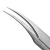 LivBay Lash - Curvy Babe Eyelash Stainless Steel Tweezer for Isolation and Classic Lash Extensions | Curved Tip | False Lash Applicator Tool (Professional Use Only)