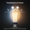 Philips Hue White Dimmable Filament ST19 LED Smart Vintage Edison Bulb, Bluetooth & Hub Compatible (Hue Hub Optional), Voice Activated with Alexa