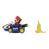 Super Mario Spin Out Mariokart Mario Racer Vehicle with 360 Spins, Wind Up and Go! Includes One 2.5” Mario Action Figure